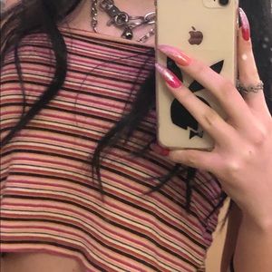 brandy melville striped tank